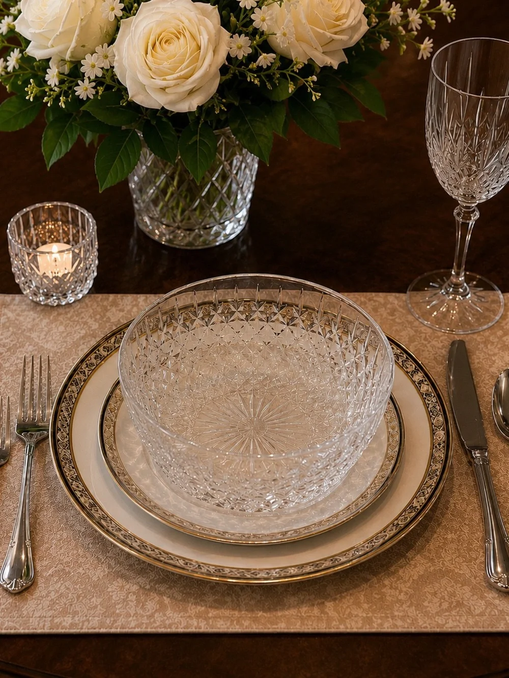 Vintage Arcoroc France Clear Pressed Glass Bowls – Set of 4